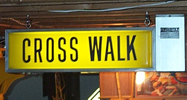 cross walk sign