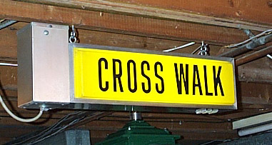 cross walk sign