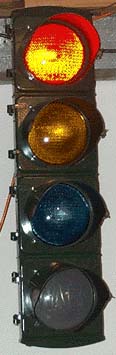 Eaglelux 8 inch signal with glass lenses and reflectors...also known as Eagle Art Deco signal
